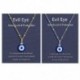 Fém színe: ezüst - 1 db Lucky Blue Eye nyaklánc Evil Eye medál nyaklánc Turkish Evil Eye védelem és áldás férfiaknak