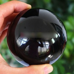 50mm ázsiai Fekete Obsidian Gyógyító kő