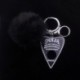 Szín: B - 1 db női kulcstartó többszínű lapos hátú gyanta Ouija Planchette Charms gradiens deszka kulcstartó plüss