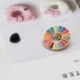 Fém színe: a képen látható - 1 db Zománc 17 színű Fenntartható Fejlődési Célok Bross Egyesült Nemzetek SDG-k