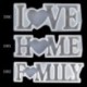 Szín: 7HH1107874-3301 - 1 db Love Home Családi Szilikon Forma Love Resin Forma Love Sign Word Epoxy gyanta formák