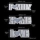 Szín: 7HH1107874-3301 - 1 db Love Home Családi Szilikon Forma Love Resin Forma Love Sign Word Epoxy gyanta formák