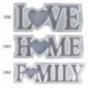Szín: 7HH1107874-3301 - 1 db Love Home Családi Szilikon Forma Love Resin Forma Love Sign Word Epoxy gyanta formák