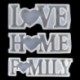 Szín: 7HH1107874-3302 - 1 db Love Home Családi Szilikon Forma Love Resin Forma Love Sign Word Epoxy gyanta formák