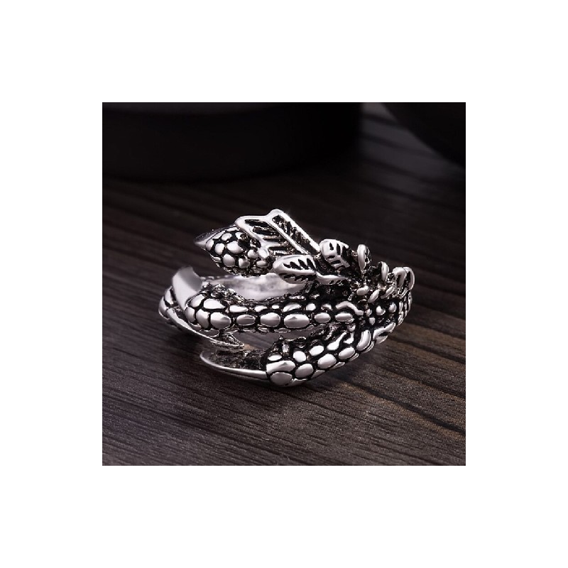 Fő kő színe: A - 1 db Férfi Cool Ring Tartozékok Gyűjtemény Dragon Claw ...