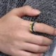 A gyűrű mérete: 8 - 1 db szorongásgátló gyűrűk nőknek férfi Fidget Spinner Band Gear Spinner Ring Fidget gyűrűk