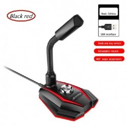 Szín: USB - USB hangkártya RGB mikrofon Számítógépes játékmikrofon hangszóró fejhallgató csatlakozóval Szabad