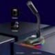 Szín: USB RGB EQ-val - USB Hangkártya RGB mikrofon Számítógépes játékmikrofon hangszóró fejhallgató csatlakozóval