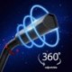 Szín: USB RGB EQ-val - USB Hangkártya RGB mikrofon Számítógépes játékmikrofon hangszóró fejhallgató csatlakozóval