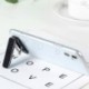 Fekete szín - Univerzális mini fém összecsukható mobiltelefon-tartó alumíniumötvözetből, láthatatlan mobiltelefon