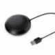 Szín: 3,5 mm - Konferencia USB-mikrofon, többirányú kondenzátor számítógépmikrofon Plug and Play némítógombos