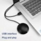 Szín: 3,5 mm - Konferencia USB-mikrofon, többirányú kondenzátor számítógépmikrofon Plug and Play némítógombos