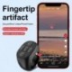 Fekete szín - TikTok Ring távirányítóhoz Hordozható Bluetooth mobiltelefon szelfi videóvezérlő Ujjhegyes oldalforgató