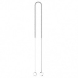 Fehér szín - Szilikon pántos fülhallgató akasztós nyakba kötél SAMSUNG Galaxy Buds Pro vezeték nélküli