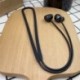 Szín: kék - Szilikon pántos fülhallgató akasztós nyakba kötél SAMSUNG Galaxy Buds Pro vezeték nélküli