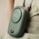 Szín: rózsaszín - Mini hordozható penge nélküli nyakventilátor USB újratölthető némító ventilátor 3 sebességes