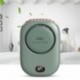 Szín: zöld - Mini hordozható penge nélküli nyaki ventilátor USB újratölthető némító ventilátor 3 sebességes