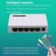 Szín: EU csatlakozó - 5 portos asztali gigabites hálózati kapcsoló 10/100 / 1000 Mbps Ethernet kapcsoló adapter gyors RJ45