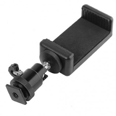 Univerzális mobil telefon klip tartó tartó 1/4 csavaros Hot Shoe telefoncsipesz állvány monopod állvány iPhone Samsung