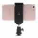 Univerzális mobil telefon klip tartó tartó 1/4 csavaros Hot Shoe telefoncsipesz állvány monopod állvány iPhone Samsung
