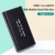 Külső SSD-tok mSATA-USB 3.0 merevlemez-meghajtó SSD-házadapter alumíniumötvözet msata-USB3.1 Type-C SSD-doboz