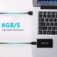 Külső SSD-tok mSATA-USB 3.0 merevlemez-meghajtó SSD-házadapter alumíniumötvözet msata-USB3.1 Type-C SSD-doboz