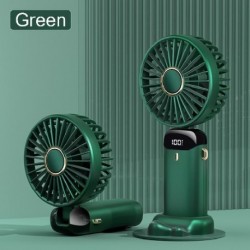 Szín: zöld B - Mini hordozható kézi ventilátor Hideg kompressziós levegő hűtőventilátor 2200mAh USB újratölthető