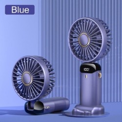 Szín: kék B - Mini hordozható kézi ventilátor Hideg kompressziós levegő hűtőventilátor 2200mAh USB újratölthető