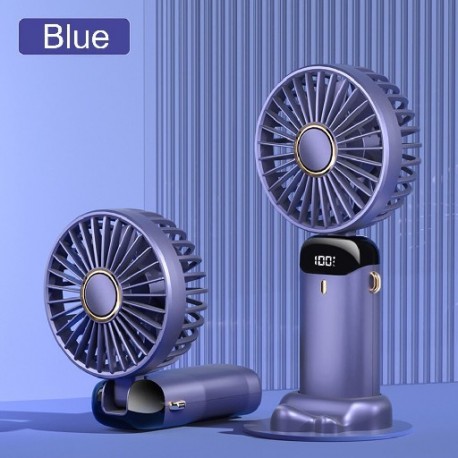 Szín: kék B - Mini hordozható kézi ventilátor Hideg kompressziós levegő hűtőventilátor 2200mAh USB újratölthető