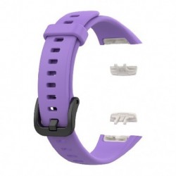 Szín: lila - Csereszíj csuklópánt Huawei Band 6 Puha TPU sportóraszíj Óraszíj Honor Band 6 pántos karkötő szíjhoz