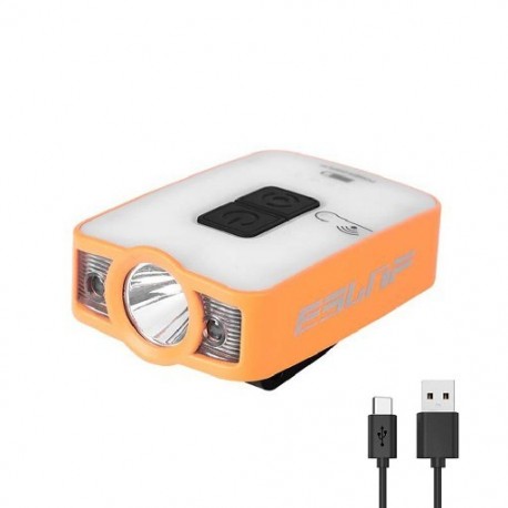 Kibocsátó szín: narancs - Érzékelősapka kapocslámpa XPG COB hordozható LED horgászfényszóró vízálló fejlámpa USB