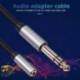 Szín: Sliver - 6,5 mm-es apa-3,5 mm-es anya audiokábel erősítőhöz, gitár fejhallgató adapterhez TRS 6,35 mm-es 1/4-3,5