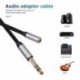 Szín: Sliver - 6,5 mm-es apa-3,5 mm-es anya audiokábel erősítőhöz, gitár fejhallgató adapterhez TRS 6,35 mm-es 1/4-3,5
