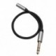 Szín: Sliver - 6,5 mm-es apa-3,5 mm-es anya audiokábel erősítőhöz, gitár fejhallgató adapterhez TRS 6,35 mm-es 1/4-3,5