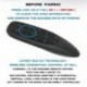 G10BTS 5.0 Air Mouse vezeték nélküli giroszkóp, 6 tengelyes giroszkóp 17 kulcsos intelligens távirányító Xiaomi Mi Box