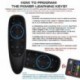 G10BTS 5.0 Air Mouse vezeték nélküli giroszkóp, 6 tengelyes giroszkóp 17 kulcsos intelligens távirányító Xiaomi Mi Box
