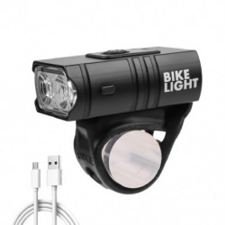 Szín: USB kábellel - T6 LED kerékpáros lámpa első USB újratölthető MTB országúti hegyi kerékpár lámpa zseblámpa 6