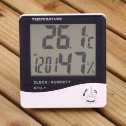 LCD digitális hőmérő Higrométer Elektronikus hőmérséklet páratartalom mérő Időjárás állomás óra Beltéri szoba