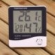 LCD digitális hőmérő Higrométer Elektronikus hőmérséklet páratartalom mérő Időjárás állomás óra Beltéri szoba