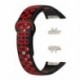 Szín: Cián fehér - Szilikon óraszíj Huawei Band 6 csuklópánthoz, légáteresztő sportóraszíj csere karkötő Huawei