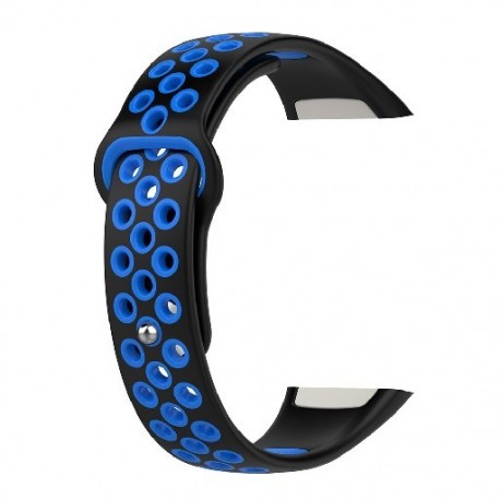 Szín: kék - Szilikon óraszíj Huawei Band 6 csuklópánthoz, légáteresztő sportóraszíj cserekarkötő Huawei Honor Band