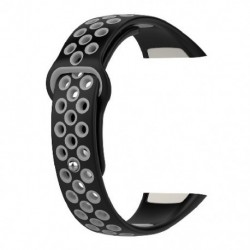 Szín: szürke - Szilikon óraszíj Huawei Band 6 csuklópánthoz, légáteresztő sportóraszíj cserekarkötő Huawei Honor