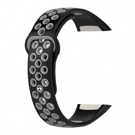 Szín: szürke - Szilikon óraszíj Huawei Band 6 csuklópánthoz, légáteresztő sportóraszíj cserekarkötő Huawei Honor
