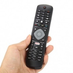 Távirányító csere Philips TV-hez NETFLIX HOF16H303GPD24 398GR08B televízió távirányítóval