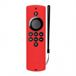 Piros szín - Védőtok szilikon hüvely Ütésálló csúszásgátló cserefedél Amazon Fire TV Stick Lite távirányító