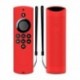Piros szín - Védőtok szilikon hüvely Ütésálló csúszásgátló cserefedél Amazon Fire TV Stick Lite távirányító