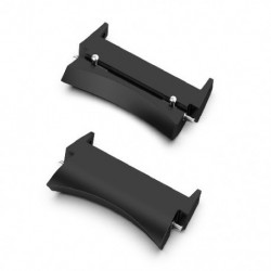 Fekete szín - No Gaps fémpántos csatlakozó Samsung Galaxy Watch 4 40 mm-es 44 mm-es rozsdamentes acél szalagadapter Galaxy