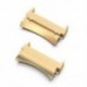 Szín: arany - No Gaps fémpántos csatlakozó Samsung Galaxy Watch 4 40 mm-es 44 mm-es rozsdamentes acél szalagadapter Galaxy