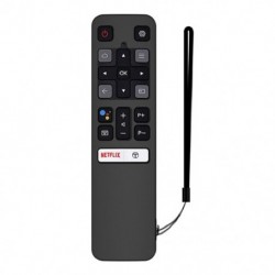 Fekete szín - Szilikon távirányító védőtok TCL RC802V FMR1 FNR1 TCL TV-hez 4K távirányító teljes fedelű eredeti