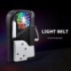 Fekete szín - RGB LED gyűrűs csík lámpák PS5 játékkonzolhoz 8 színű hangszedő légköri fénysáv APP USB